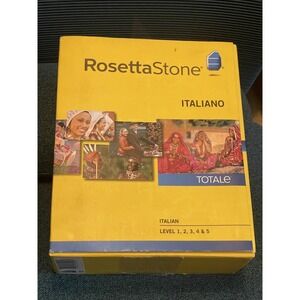 Rosetta Stone Italian Language Course, Level 1, To 5 Set of CDs *used Windows 7
